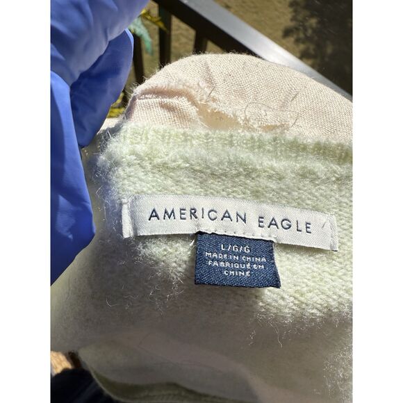 AE American Eagle Oversized Sweater This Feels Seriously Huggable NWOT - Picture 5 of 7